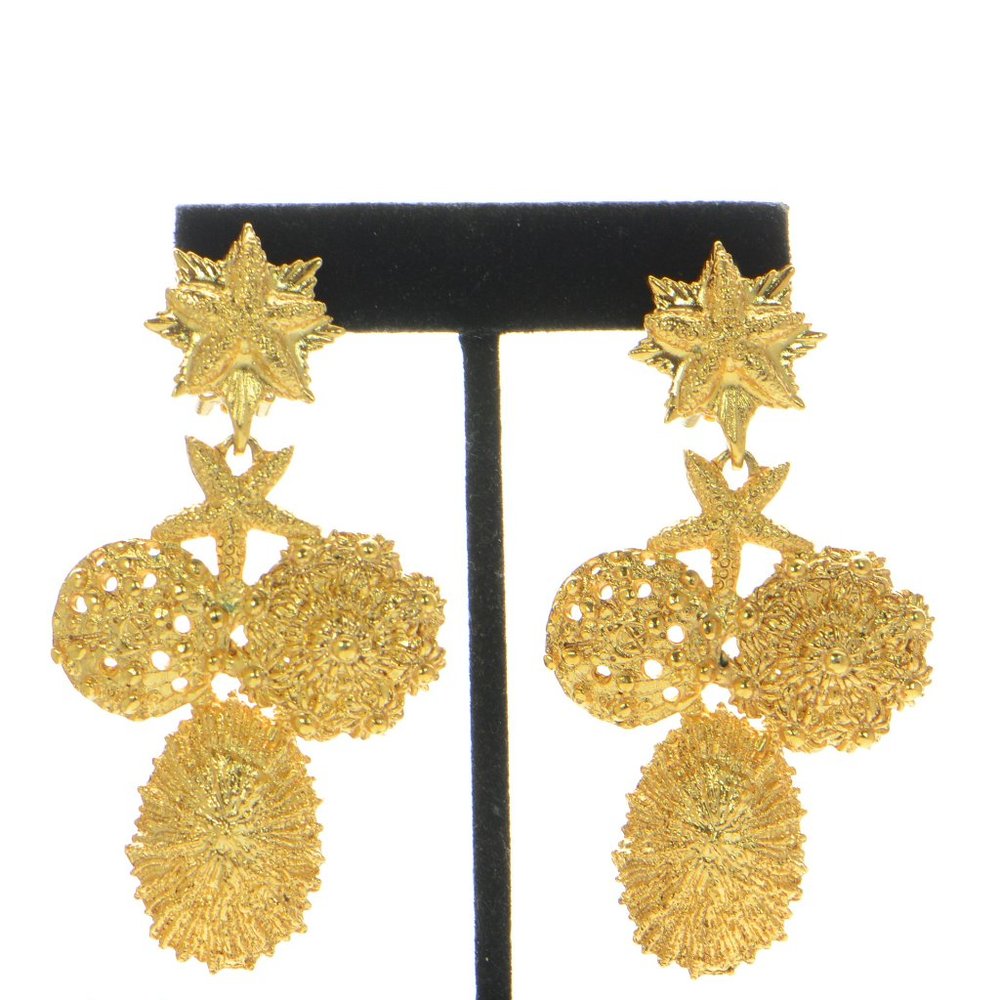 Oscar De La Renta Goldtone Drop Earrings